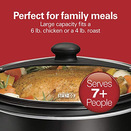 Stay or Go Portable Slow Cooker with Lid Lock