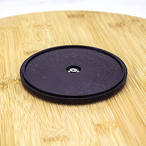 14 Inch Bamboo Lazy Susan Turntable for Kitchen & Table Top