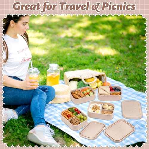 6 Pcs Silicone Bento Box (6 Count)