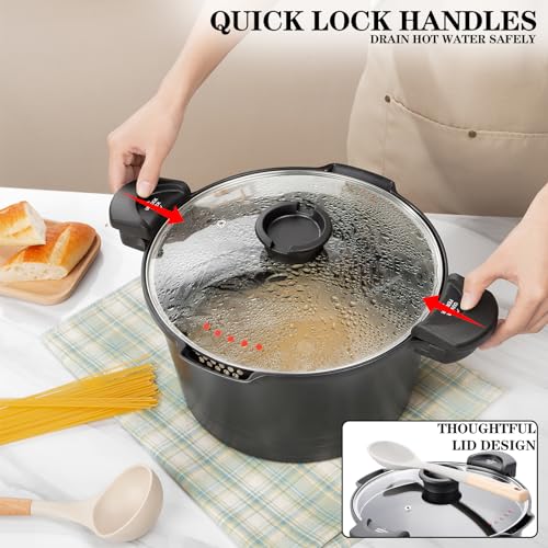 8.5qt Pasta Pot with Strainer Lid
