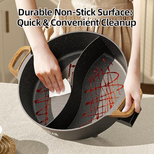 AORAN Electric Hot Pot with Divider