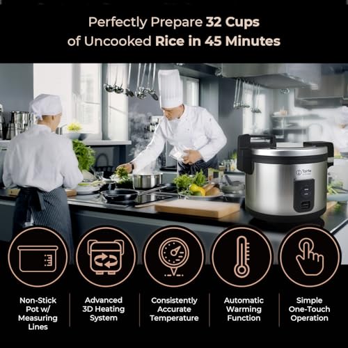 TK Commercial Rice Cooker 64 Cup
