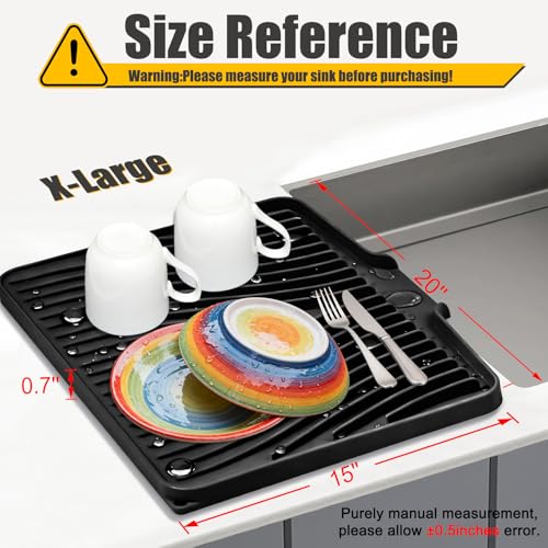 Silicone Dish Drying Mat for Kitchen Counter