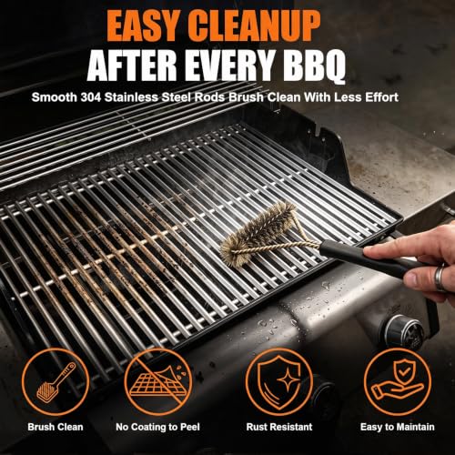 9.5MM 17.5" Grill Grates for Weber Spirit 300 & GS4 Spirit II 300 Series