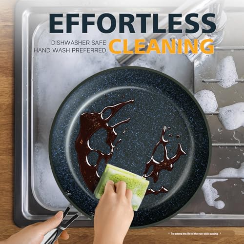 3-Piece 8”, 10”, 12” Forged Lightweight Frying Pan Set