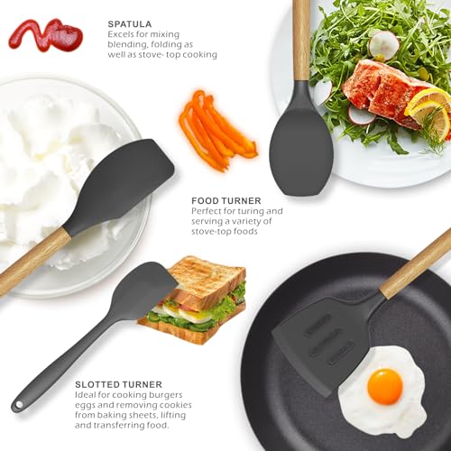 Silicone Cooking Utensils Kitchen Utensil Set (14 Count)