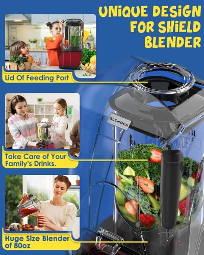 Quiet Commercial Blender with Soundproof Shield