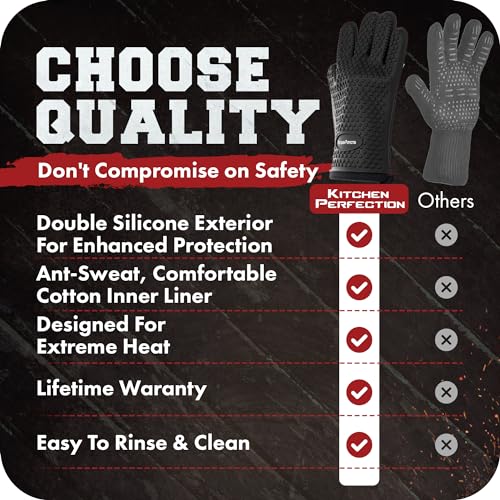 S Silicone Smoker BBQ Gloves (2 Count)
