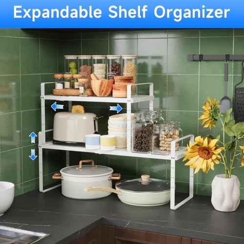 Expandable Cabinet Shelf Organizer (2 Count)