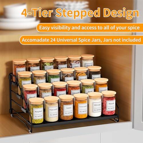 2 Pack Spice Rack Organizer for Cabinet