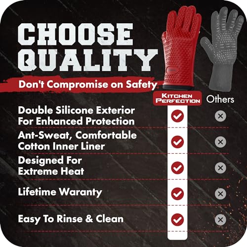 Silicone Smoker BBQ Gloves (2 Count)