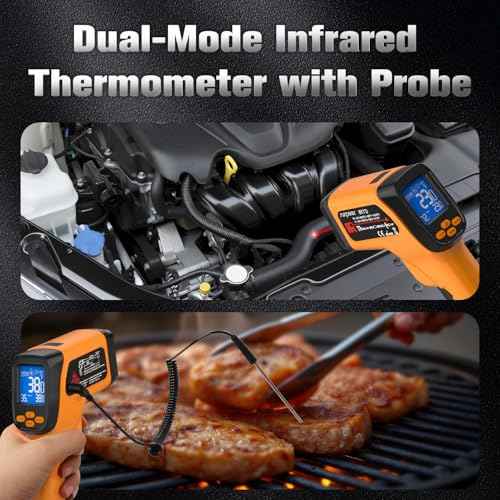 Infrared Thermometer Temperature Gun 1472°F