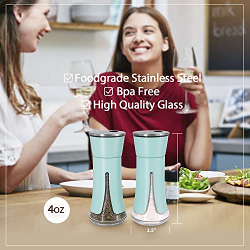 Teal Salt and Pepper Shakers by Aelga