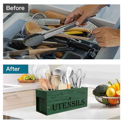 Extra Large Utensil Holder Countertop for Kitchen Counter