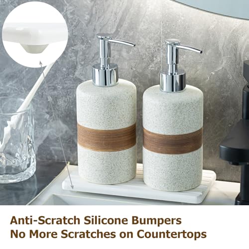 2 Pack Ceramic Soap Dispensers Set (2 Count)