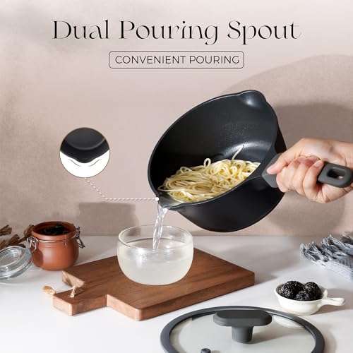 Ceramic Nonstick Saucepan with Lid