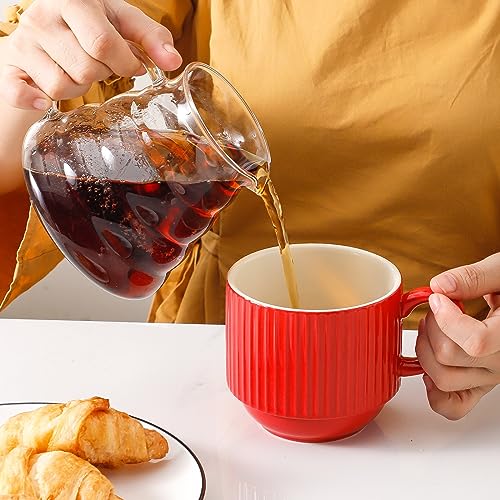 Red Coffee Mugs (4 Count)