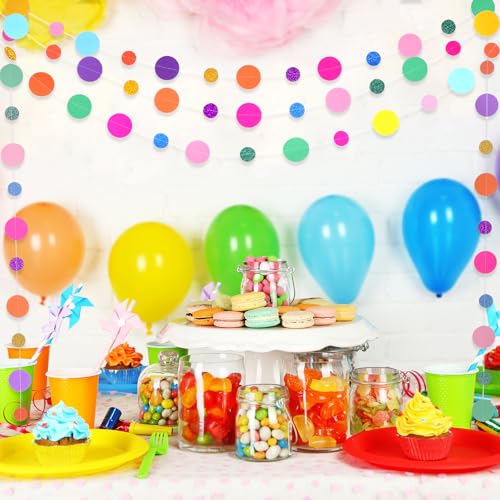 40 Pieces Circle Garland Banner Hanging (524 Foot)