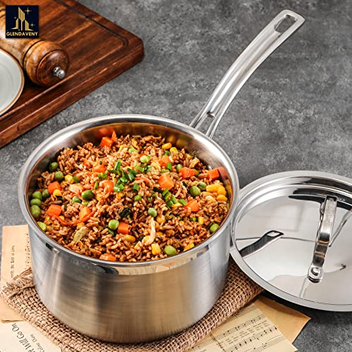 Tri Ply Stainless Steel Sauce Pan with Lid