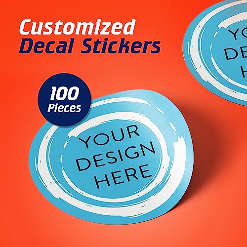 Custom Vinyl Stickers Your Image (100 Count)