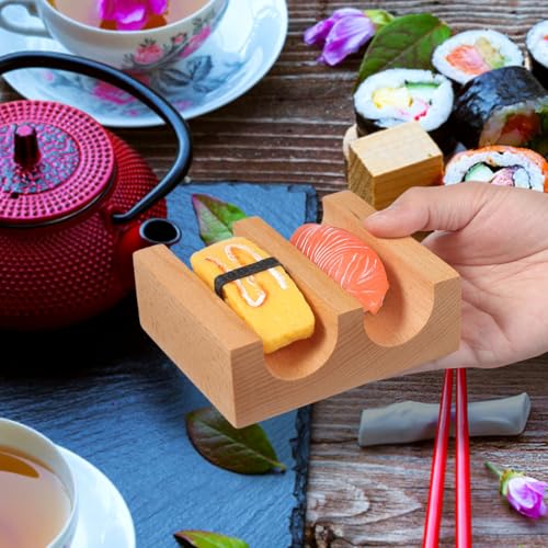 Hand Roll Sushi Holder U Shaped Sushi Stand Taco Rack Serving Plate for Japanese Cuisine Home Kitchen Party 4.52X3.93X1.57In