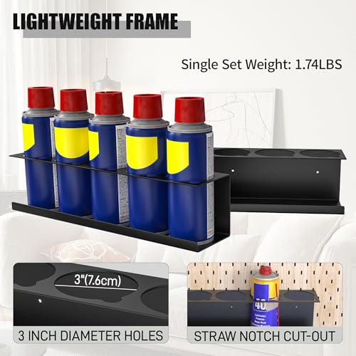 6 Pack Spray Bottle Holder Wall (6 Count)
