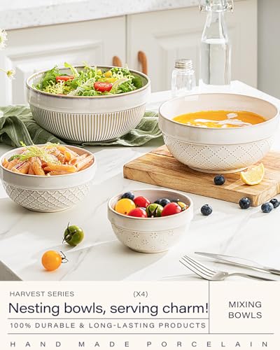 Large Serving Bowls Set of 4 (4 Count)