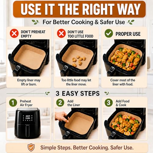 10 Inch Air Fryer Liners Disposable