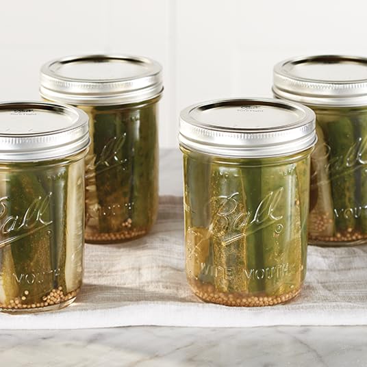 Glass Mason Jars Regular Mouth 16oz (12.1 Count)
