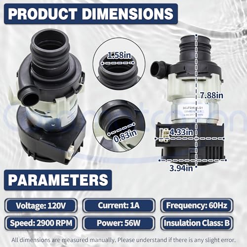 WD26X23258 Cosamatcozon Dishwasher Brushless Motor Circulation Pump Kit