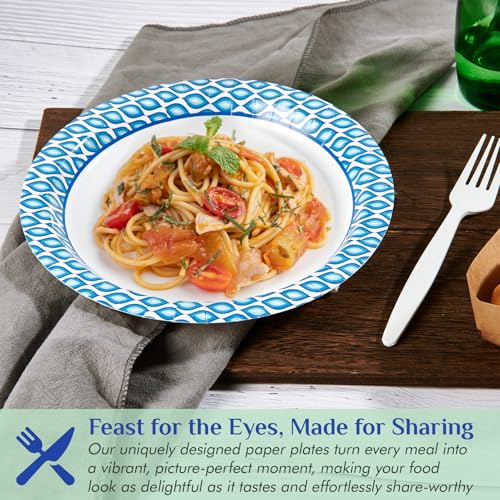 8.375 Inch Disposable Paper Plates (300 Count)