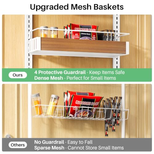 8 Tiers Wooden Over the Door Organizer