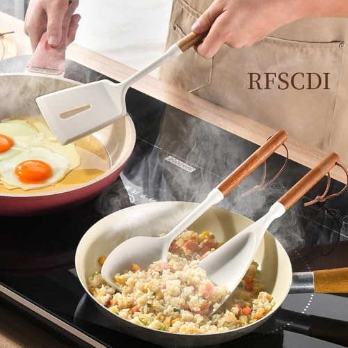 White Silicone Cooking Utensils Set (7 Count)
