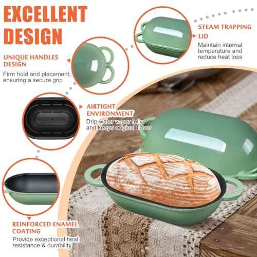 5 QT Enameled Cast Iron Sourdough Bread Oven