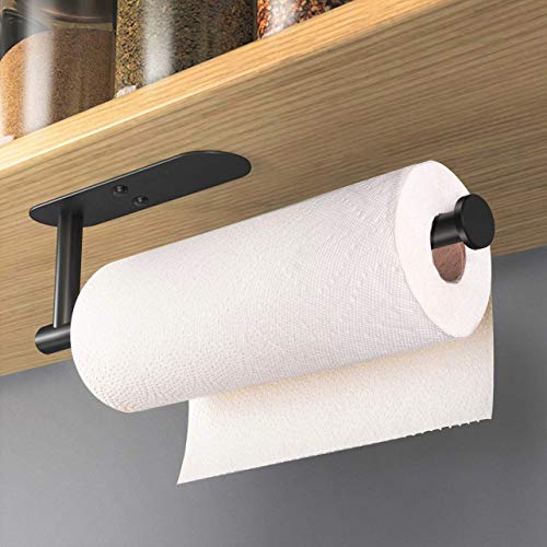 Adhesive Paper Towel Holder Under Cabinet Wall Mount for Kitchen Paper Towel