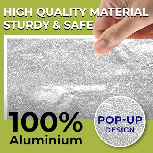 200 Pre Cut Aluminum Foil Sheets