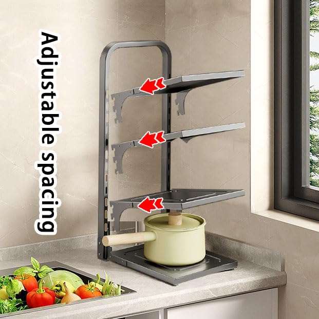 Pots and Pans Organizer Under Cabinet