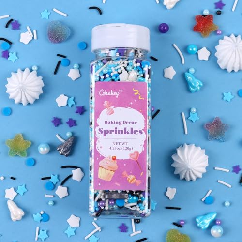 Galaxy Star Sprinkles for Cake Decorating 4.23ounce (4.23 Ounce)