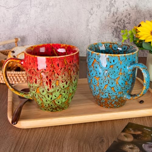 Set of 2 Durable 16 oz Coffee Mugs (2 Count)