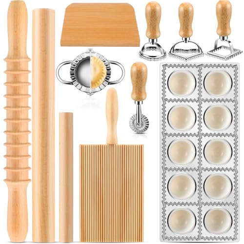 12 Piece Ravioli Mold Set with Press