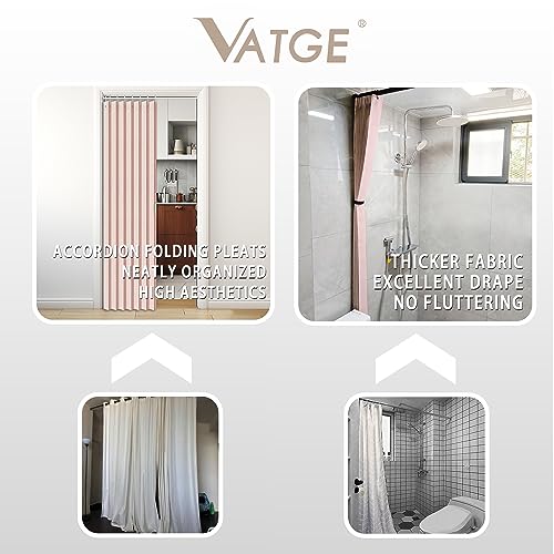 Doorway Curtains Accordion Pink Curtains for Girls' Room Door