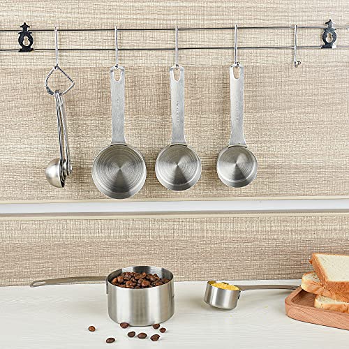 Stainless Steel Measuring Cups and Spoons Set