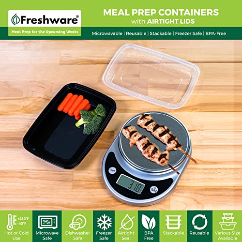 Meal Prep Containers [150 Pack] 1 Compartment Food Storage Containers with Lids (150 Count)