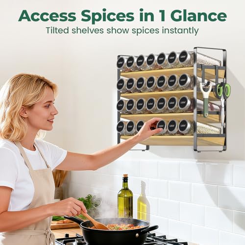 Spice Seasoning Rack Organizer Kitchen Countertop