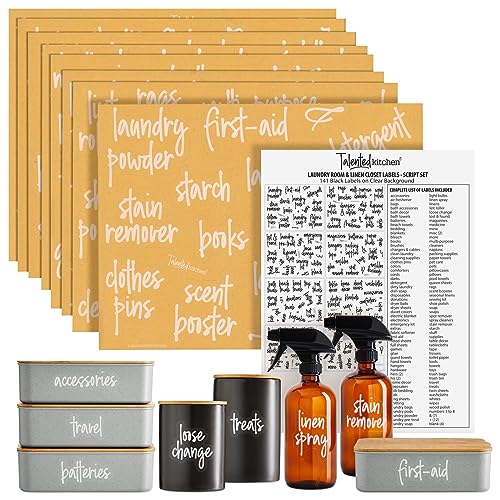 Laundry Room Organization Labels (141 Count)