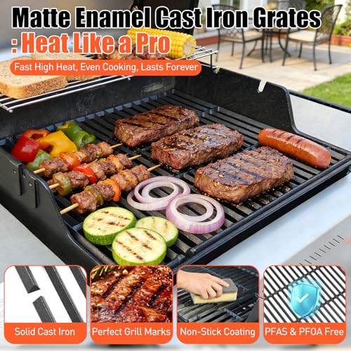 17.5 Inch Grill Grates for Weber Spirit 200 Series Front Control