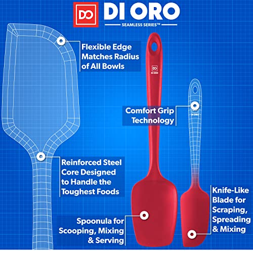 DI ORO Silicone Spatula Set (3 Count)