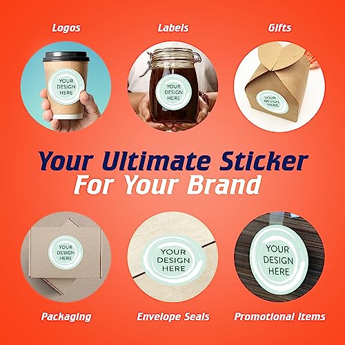 100 Custom Vinyl Stickers (100 Count)