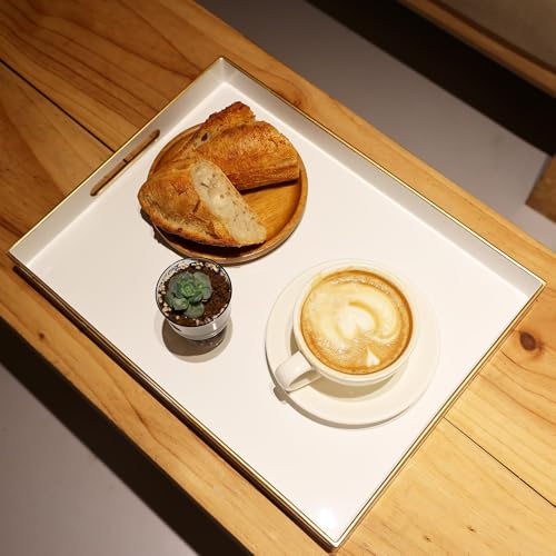 White Plastic Serving Tray for Ottoman