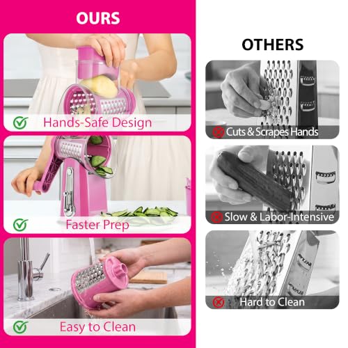 Rotary Cheese Grater 5 Blades
